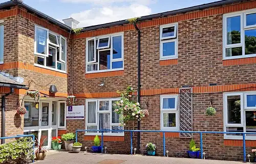 Exterior view of Augusta Court care home in Chichester
