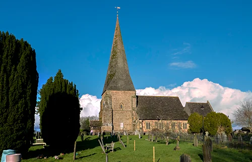 View of St. Mary's Church in Billingshurst, West Sussex