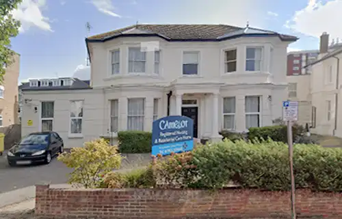 Exterior view of Camelot care home in Worthing