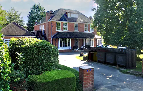 Exterior view of Hambrook Meadows care home in Chichester