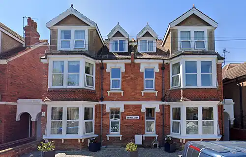Exterior view of Homelands care home in Bognor Regis