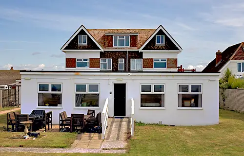 Exterior view of Hooklands care home in Chichester
