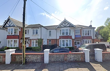 Exterior view of Melrose care home in Worthing