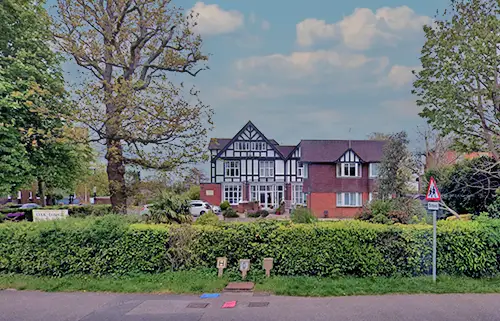 Exterior view of Oaklodge Nursing Home in Burgess Hill