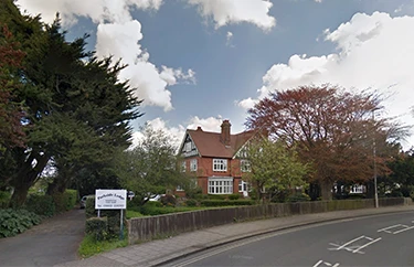 Exterior view of Parkside Lodge care home in Worthing