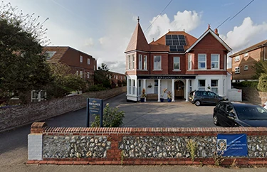 Exterior view of Pentlands Nursing Home in Worthing