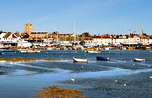 View of harbour at Shoreham-by-Sea, West Sussex