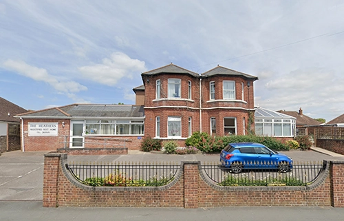 Exterior view of The Heathers care home in Durrington, Worthing