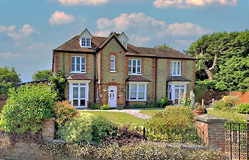 Exterior view of Vine House care home in Midhurst