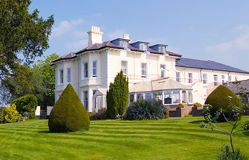 Exterior view of Walstead Place care home in Haywards Heath