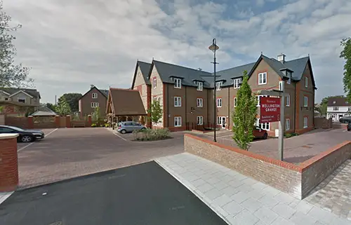 Exterior view of Wellington Grange care home in Chichester
